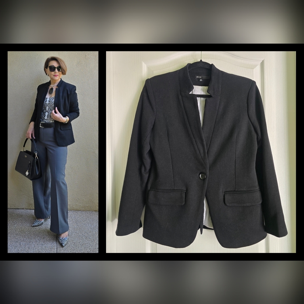 EUC Gibson Elegant Black Women's Blazer, Size S